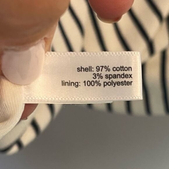 The Limited Black & White Striped Knit Dress Medium Sleeveless Vintage Y2K Style - Picture 10 of 11